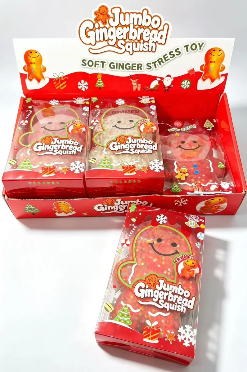 Jumbo gingerbread squish toy